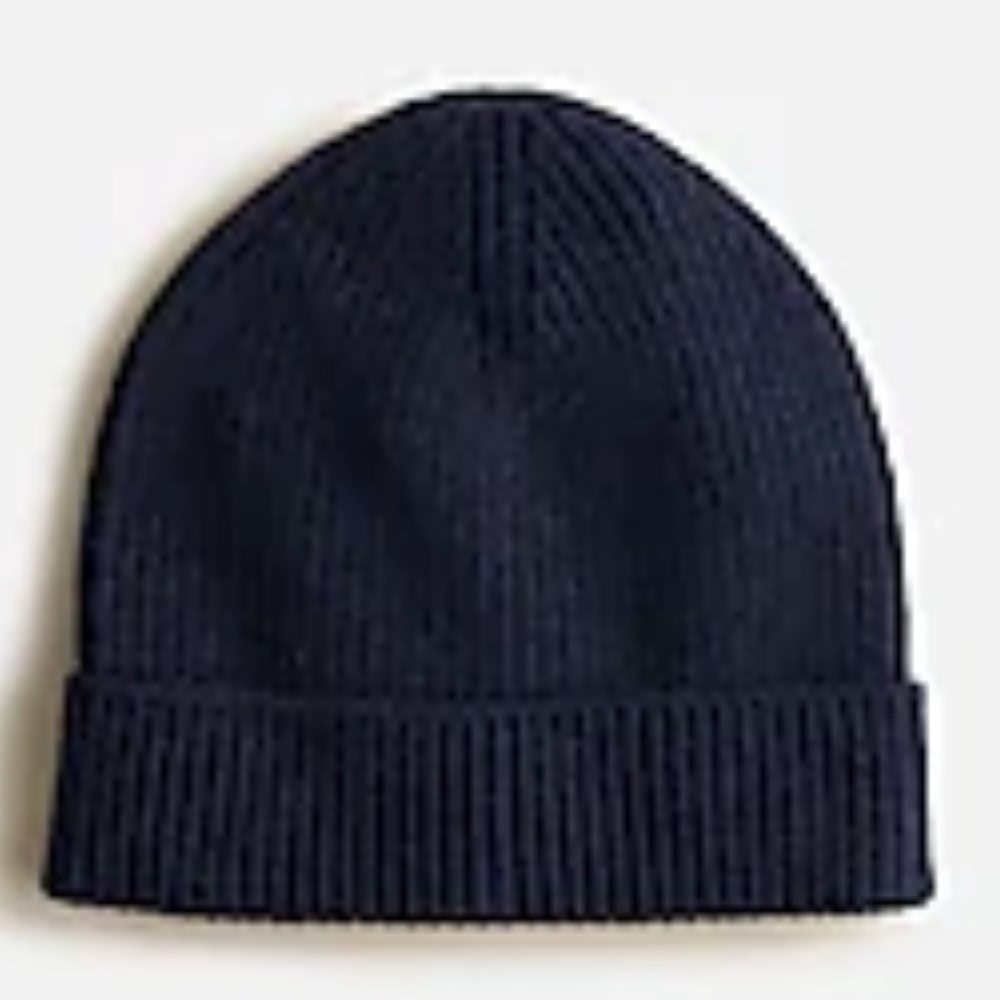 J.Crew Cashmere Beanie - Navy Blue - NWT
